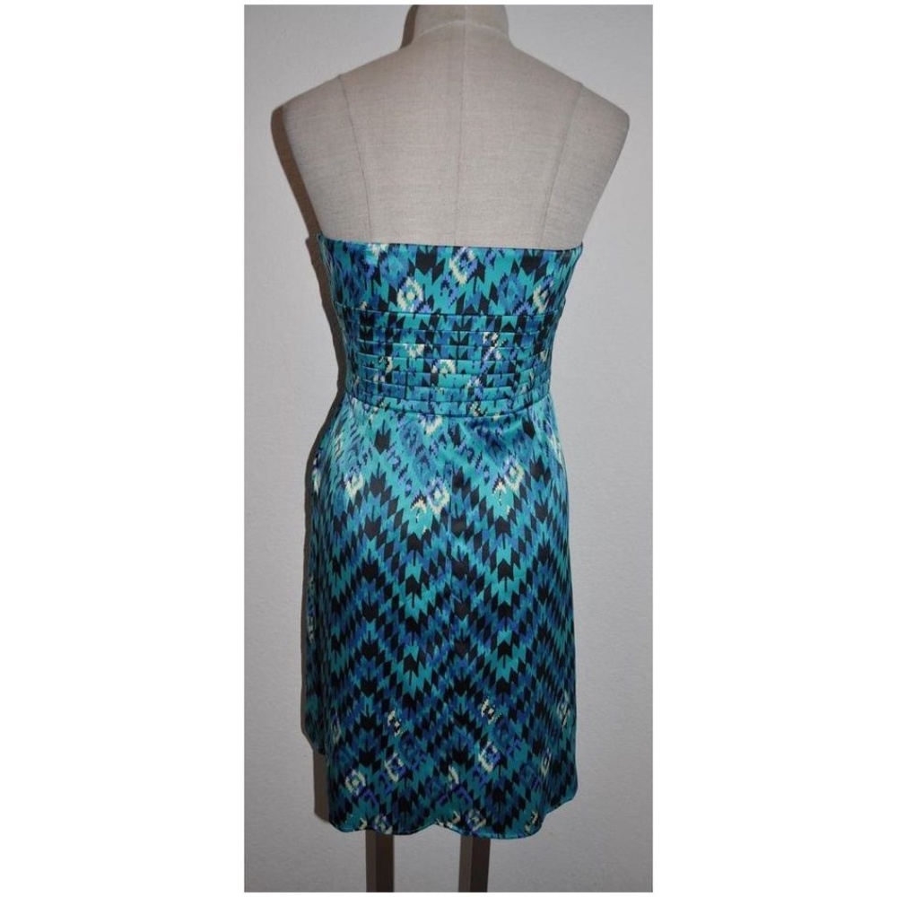 GIANNI BINI Aztec Print Strapless Cocktail Dress - Picture 3 of 7